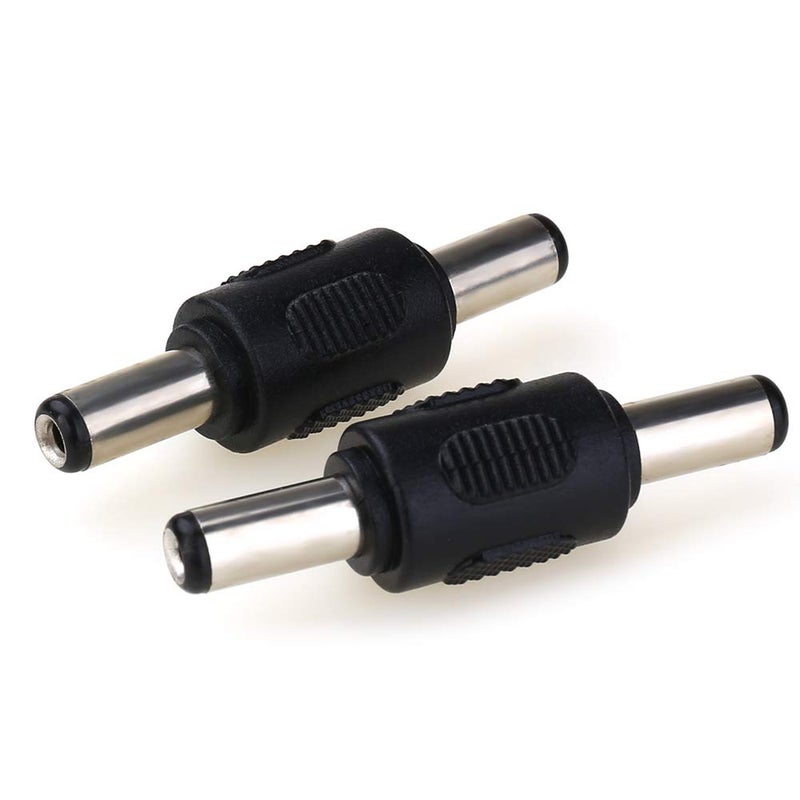 MOBOREST 12V 5.5mm x 2.1mm DC Power Connector Adapter, 12/24V Male to Male Power Jack Socket for Led Strip CCTV Security Camera Cable Wire Ends Plug Barrel -2PCS - Image 4